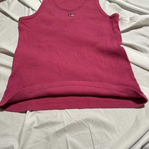 polo jeans ralph lauren ribbed pink tank - Picture 4 of 6
